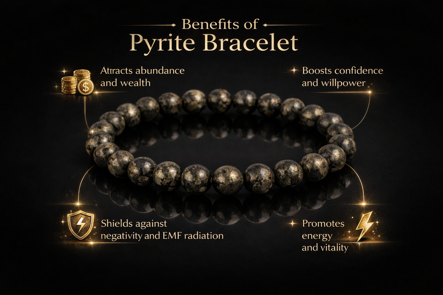 Raw Natural Pyrite Bracelet
